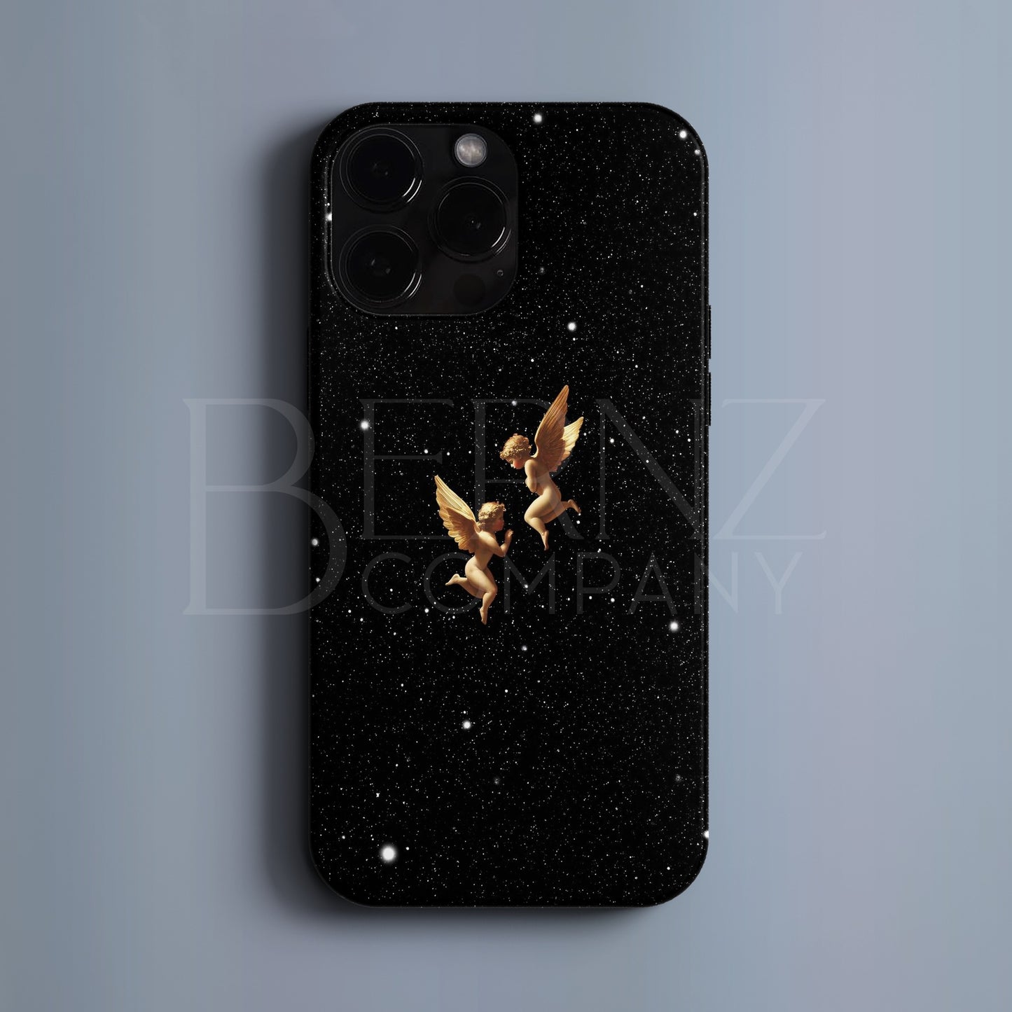 BERNZ COMPANY "Altın Melek İkili" Tasarım Telefon Kılıfı – Celestial Lüks Serisi