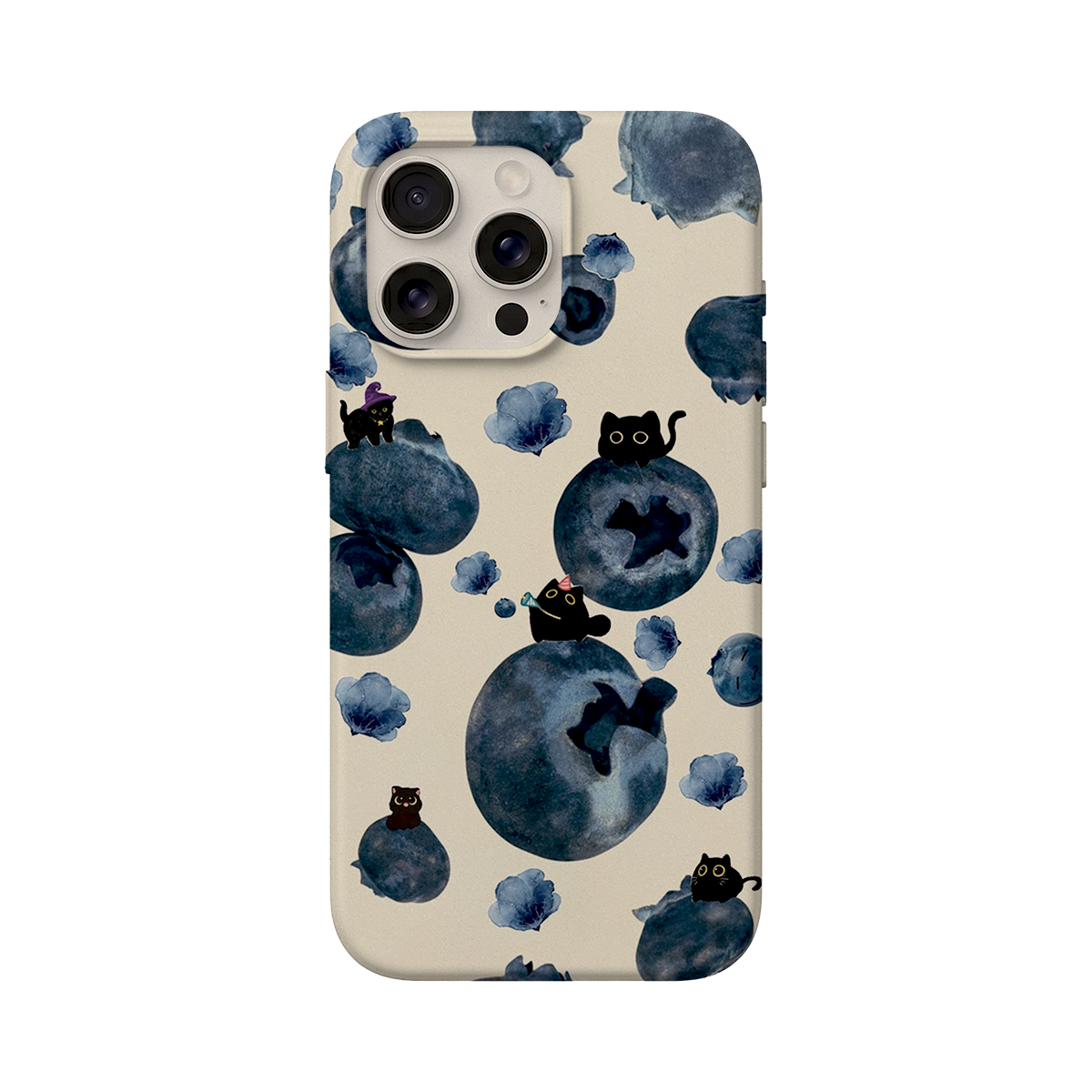 BERNZ COMPANY "Blueberry Witch Cats" Tasarım Telefon Kılıfı - Sihirli Kediler Serisi
