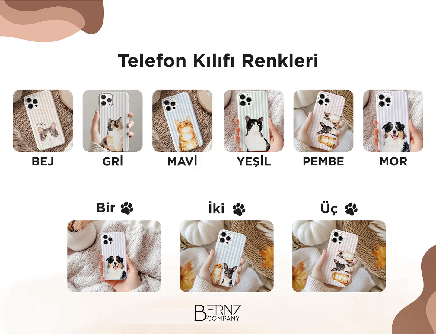 BERNZ COMPANY "Patili Dostlar Özel" Tasarım Telefon Kılıfı - Kişiye Özel Kılıflar
