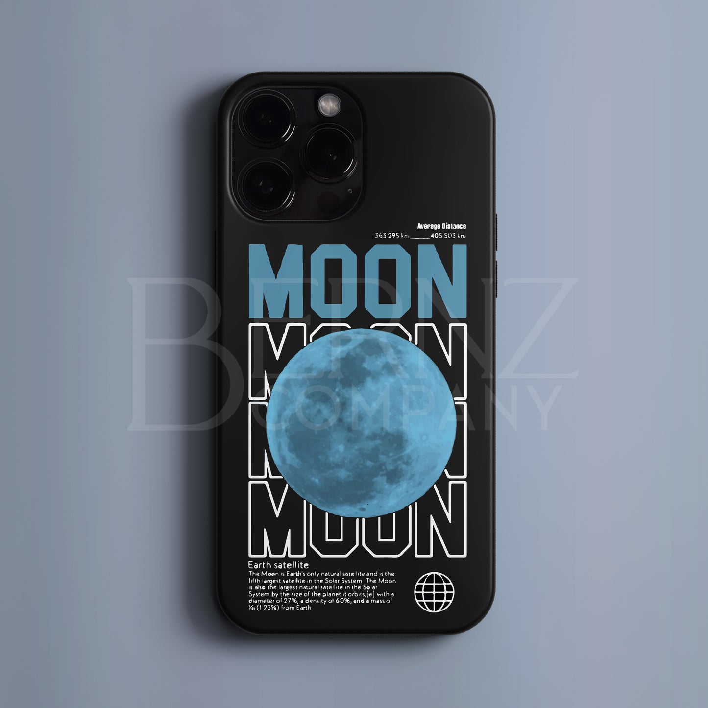 BERNZ "Moon" Tasarım Telefon Kılıfı - Özel Tasarım Serisi
