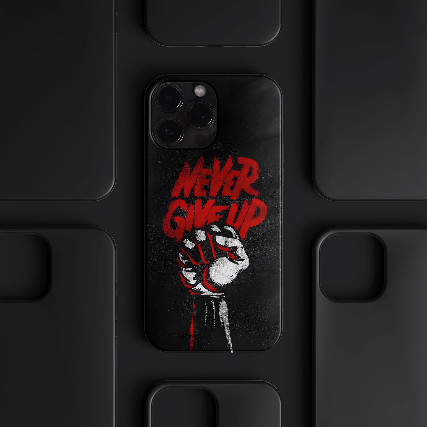 BERNZ "Never Give Up" Tasarım Telefon Kılıfı - Özel Tasarım Serisi