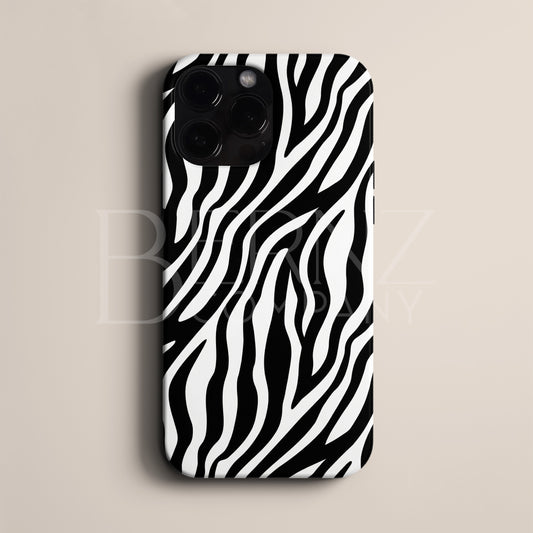 BERNZ "Abstract Zebra Wave" Tasarım Telefon Kılıfı – Art Serisi