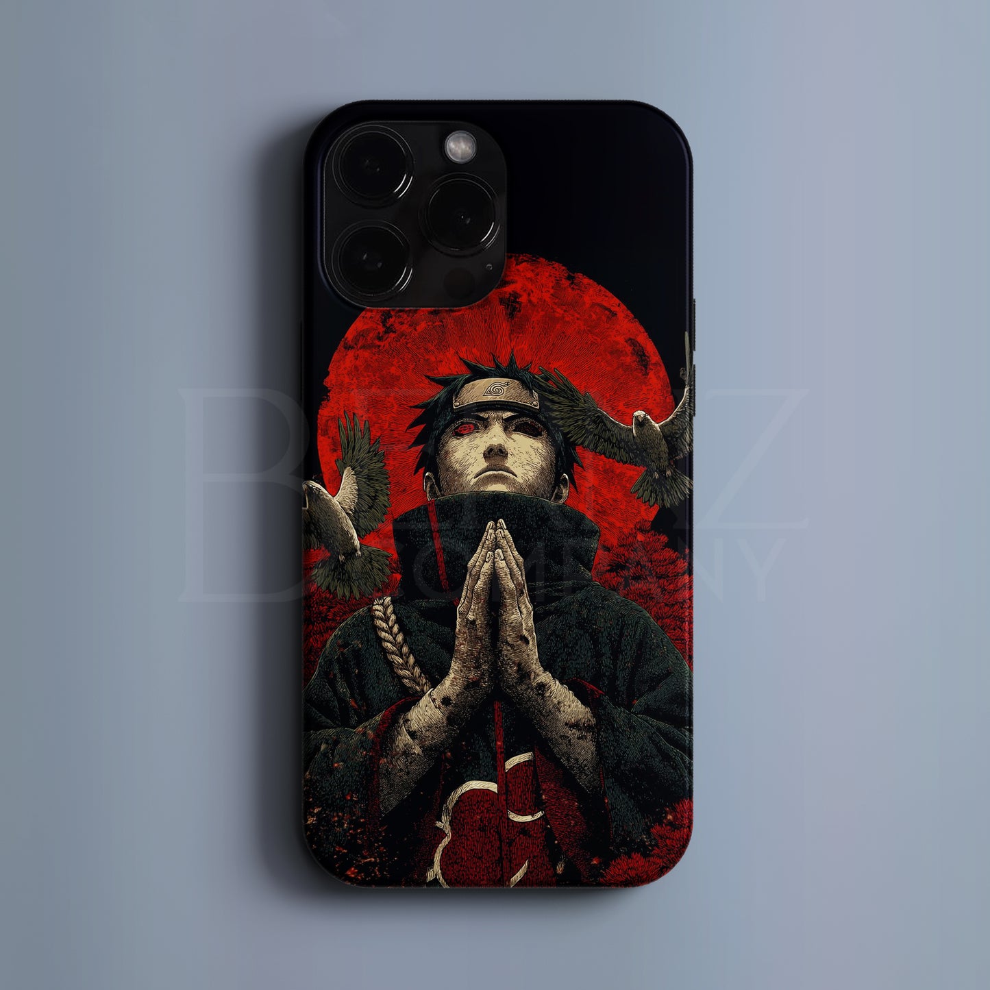 BERNZ "Itachi – Red Moon Manga" Tasarım Telefon Kılıfı - Anime Serisi