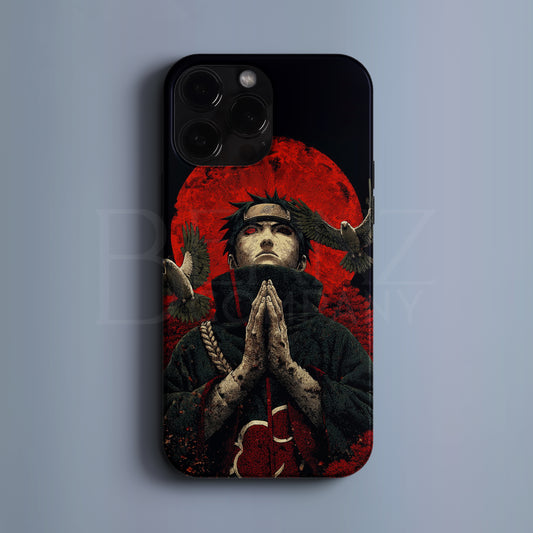 BERNZ "Itachi – Red Moon Manga" Tasarım Telefon Kılıfı - Anime Serisi