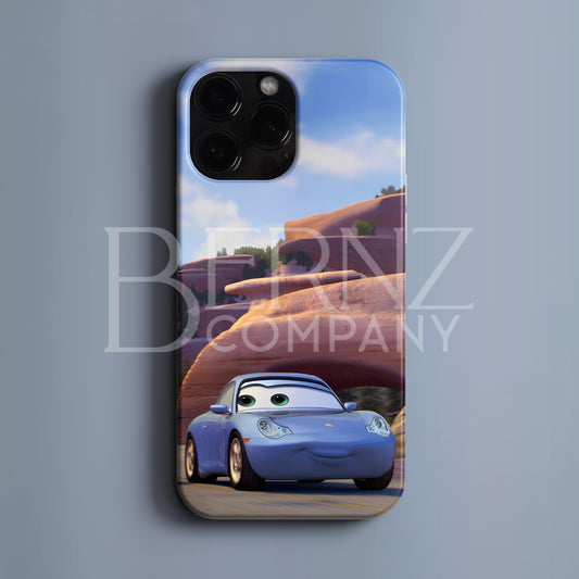 BERNZ "Lightning McQueen: Sally Carrera' Couple Tekli" Tasarım Telefon Kılıfı - Özel Tasarım Serisi
