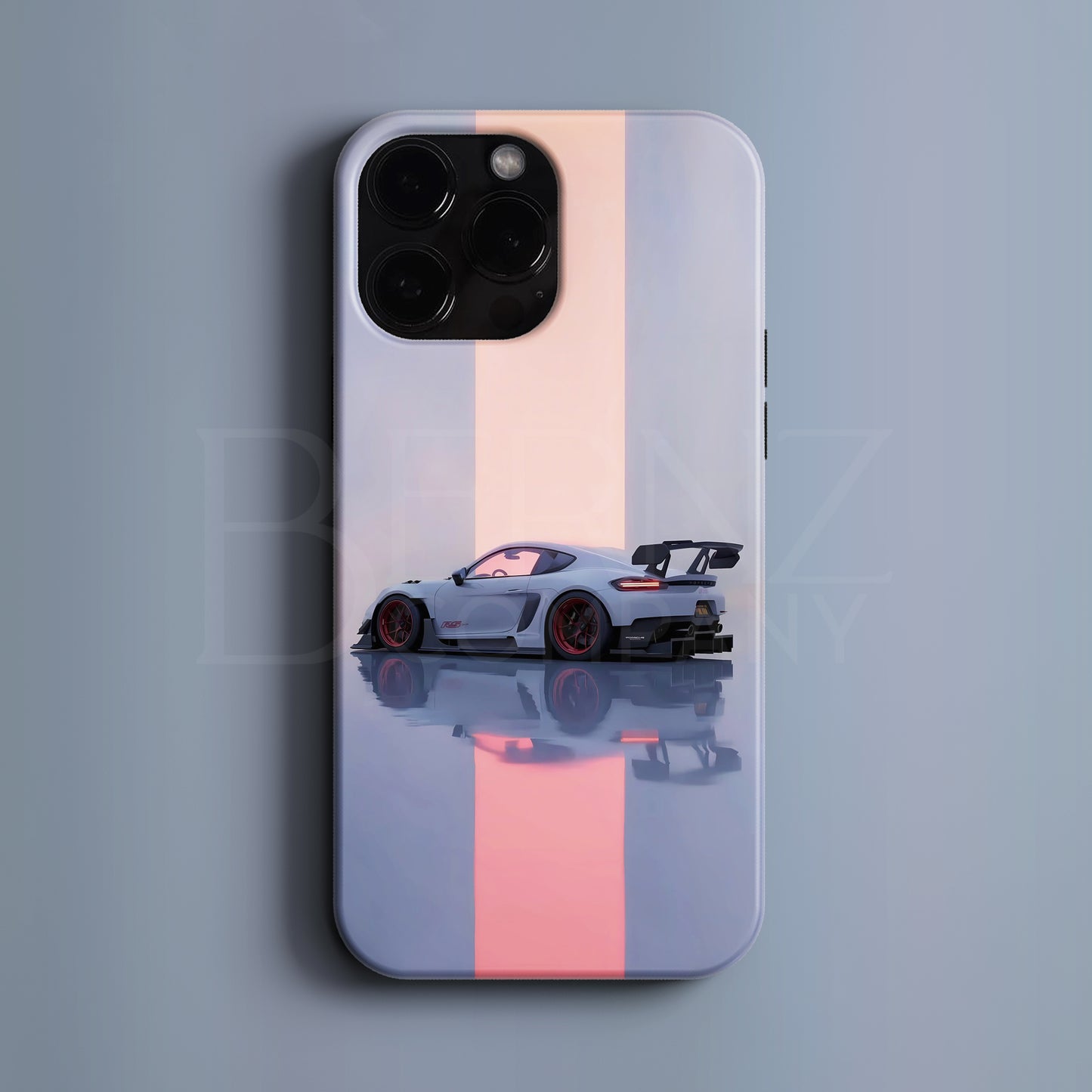 BERNZ "Neon Cayman RS" Tasarım Telefon Kılıfı - Araba Serisi