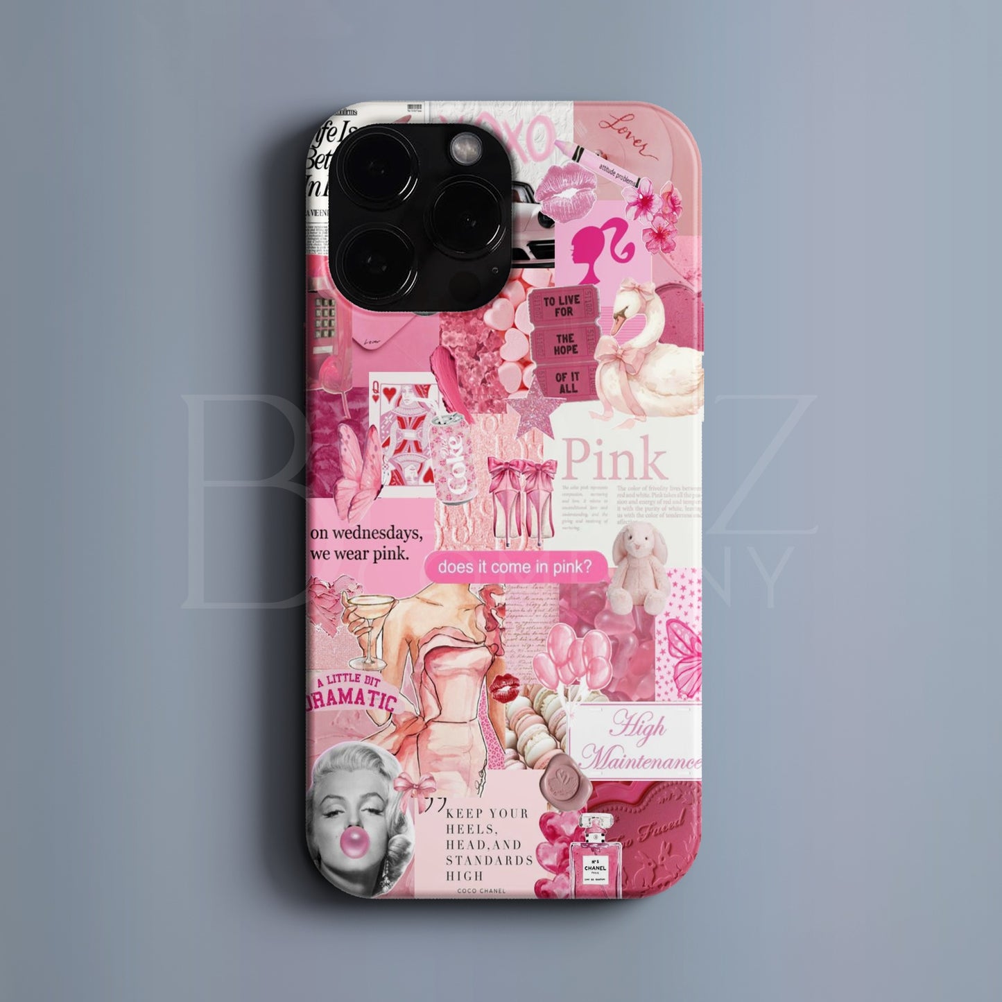 BERNZ COMPANY "Pembe Rüya Kolajı" Tasarım Telefon Kılıfı – Pembe Dünya Serisi
