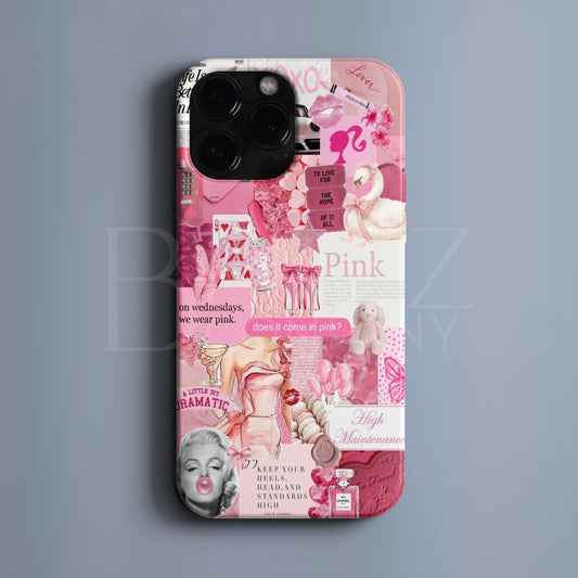 BERNZ COMPANY "Pembe Rüya Kolajı" Tasarım Telefon Kılıfı – Pembe Dünya Serisi