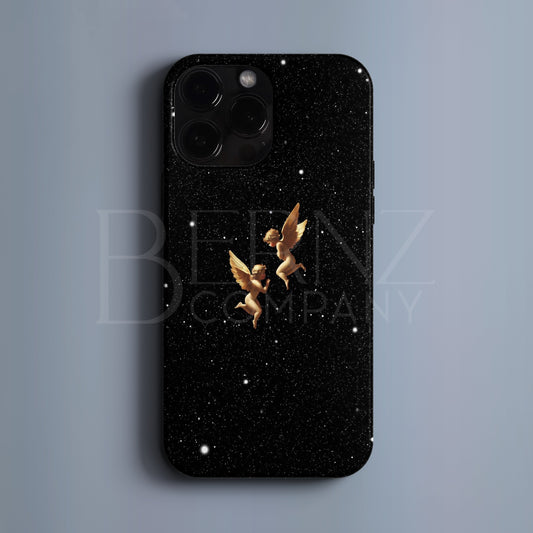 BERNZ COMPANY "Altın Melek İkili" Tasarım Telefon Kılıfı – Celestial Lüks Serisi