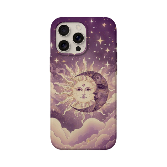 BERNZ COMPANY "Celestial Sun Moon" Tasarım Telefon Kılıfı - Mistik Evren Serisi