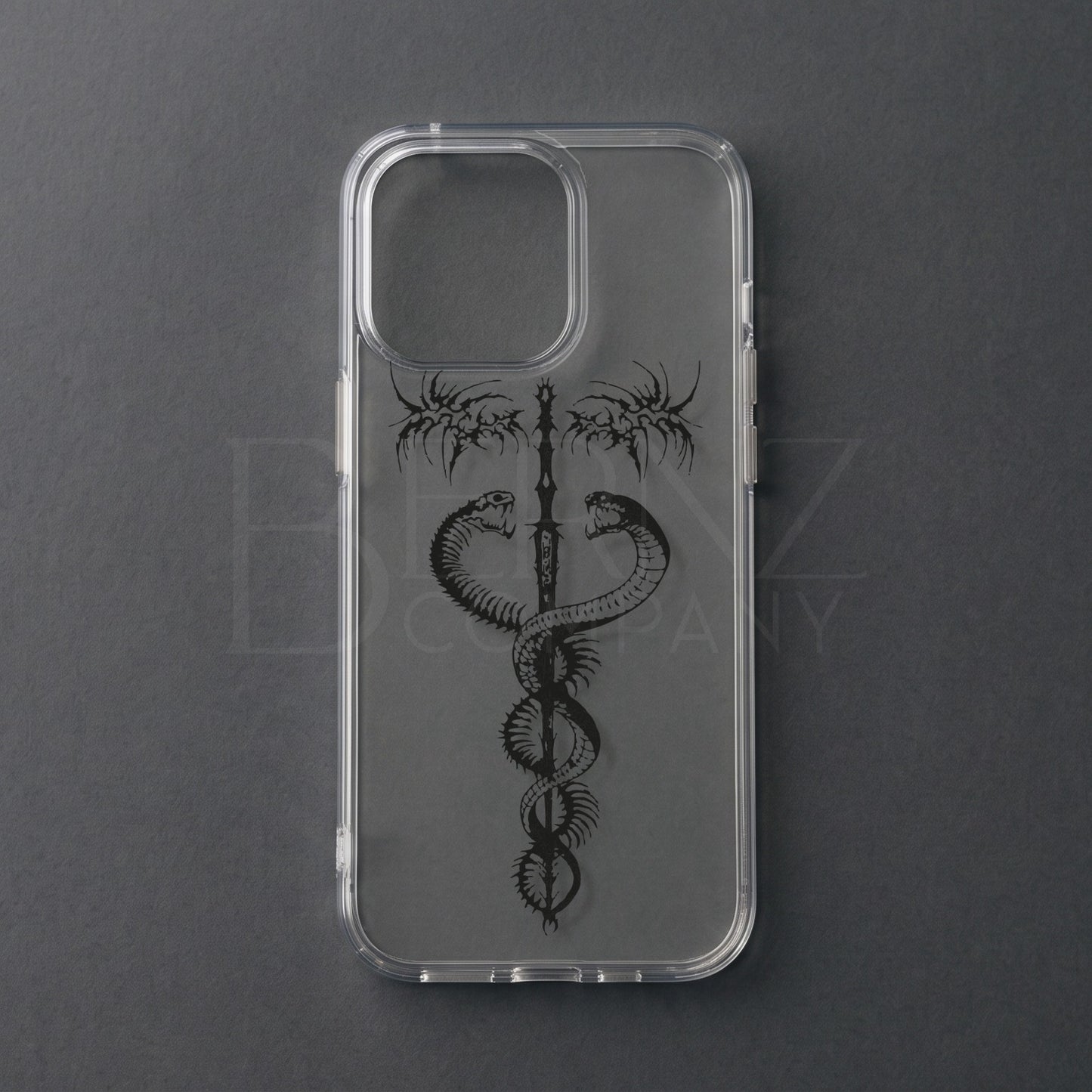 BERNZ COMPANY "Dark Caduceus Serpent" Tasarım Telefon Kılıfı - Karanlık Serisi