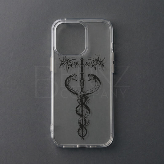 BERNZ COMPANY "Dark Caduceus Serpent" Tasarım Telefon Kılıfı - Karanlık Serisi
