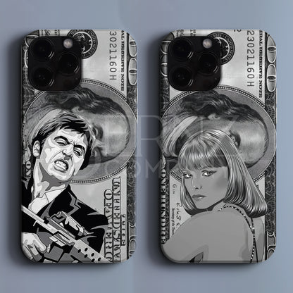 'Scarface Dollar' Couple Tasarım Telefon Kılıfı BERNZ COMPANY