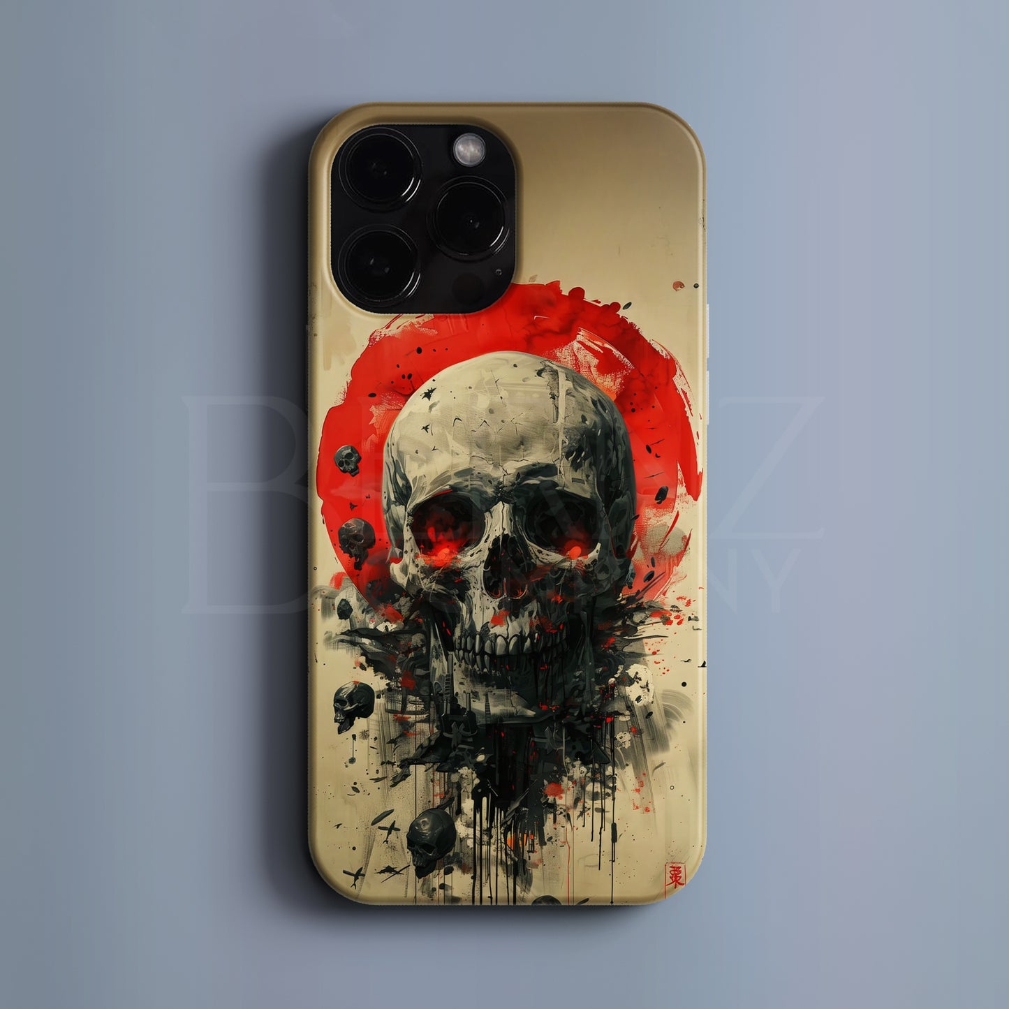 BERNZ "Blood Moon Skulls" Tasarım Telefon Kılıfı - Özel Tasarım Serisi