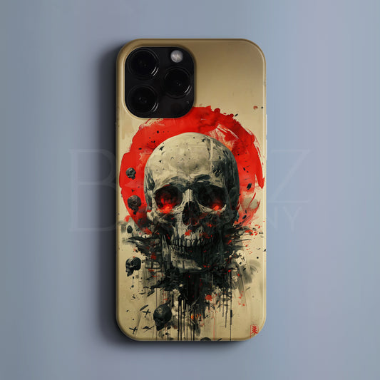 BERNZ "Blood Moon Skulls" Tasarım Telefon Kılıfı - Özel Tasarım Serisi