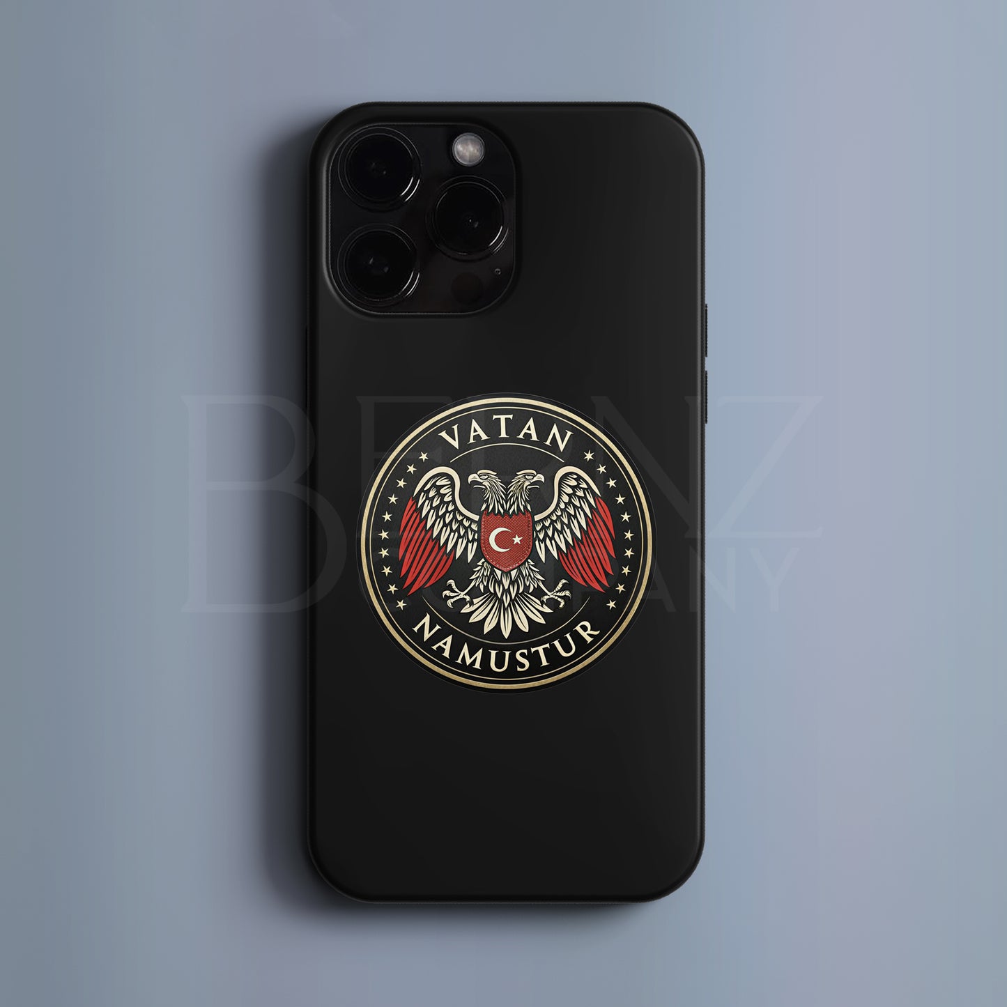 'Vatan Namustur' Tasarım Telefon Kılıfı - Türk Serisi