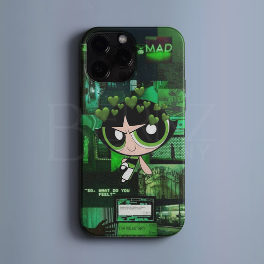 BERNZ "Powerpuff Girls: Mad" Tasarım Telefon Kılıfı - Özel Tasarım Serisi