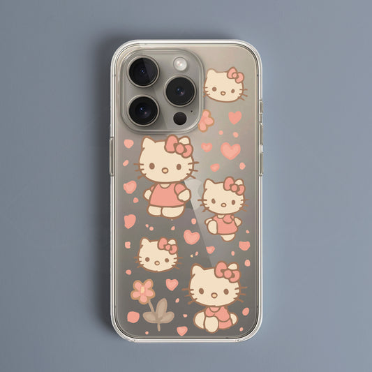 BERNZ "Happy Kitty" Tasarım Telefon Kılıfı - Ozel Tasarim Serisi