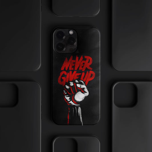 BERNZ "Never Give Up" Tasarım Telefon Kılıfı - Özel Tasarım Serisi